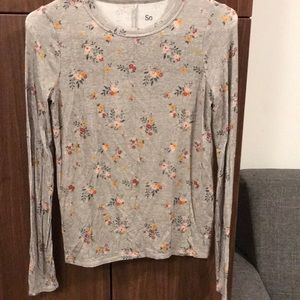 Long sleeve floral shirt